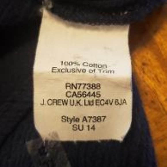 J Crew Navy Long Sleeve Blouse - Picture 9 of 9